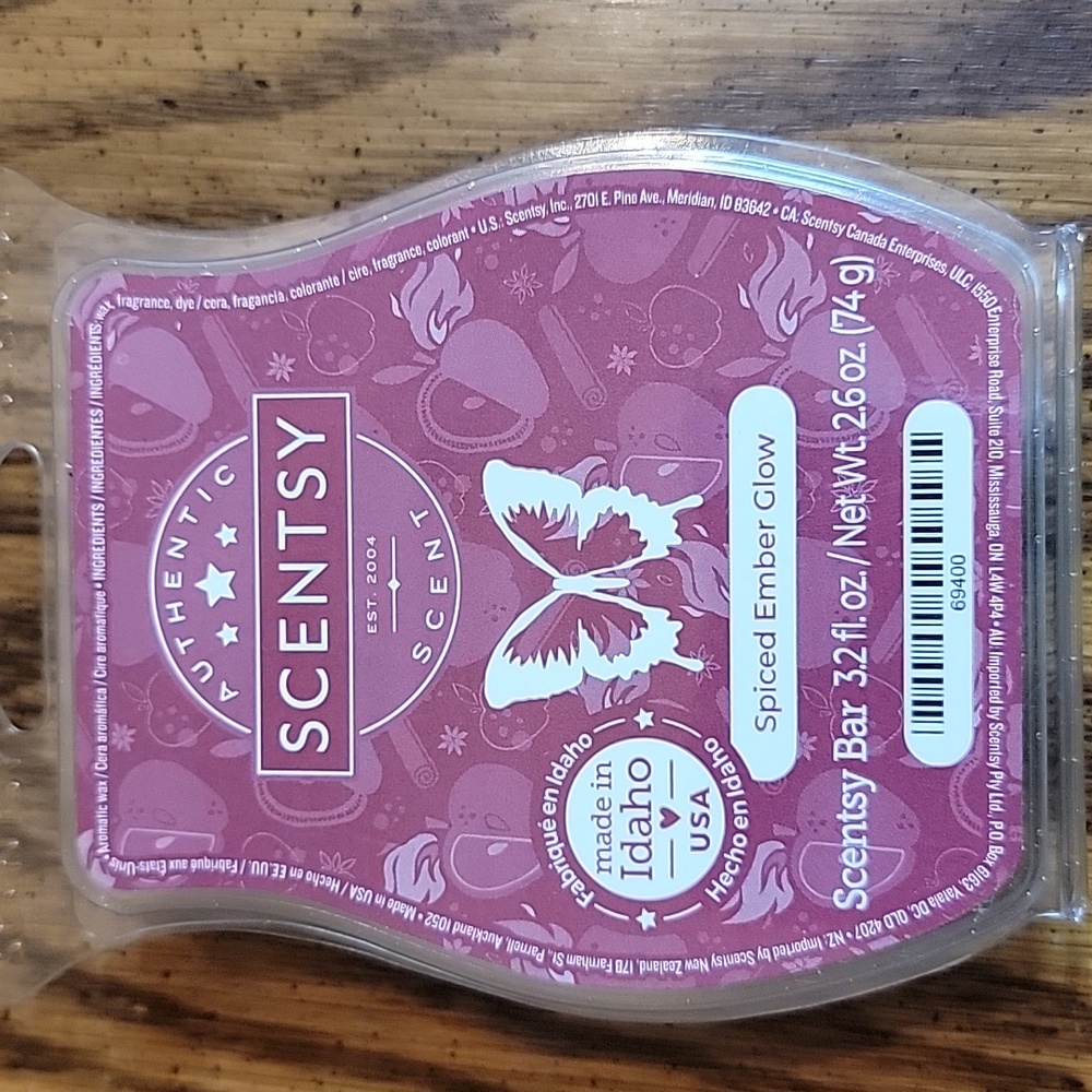 Scentsy Spiced Ember Glow Wax Bar BRAND NEW